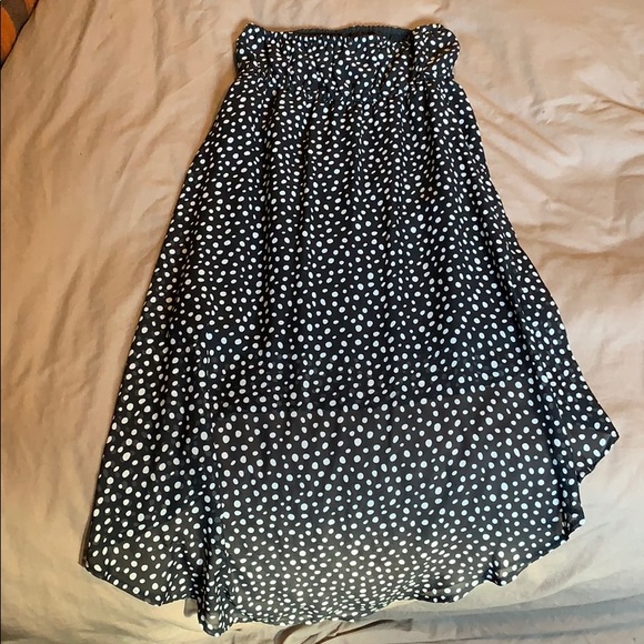 Ardene | Strapless flowy polka dots dress - Picture 3 of 6